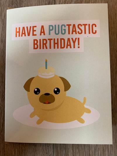 Birthday- Pug Card