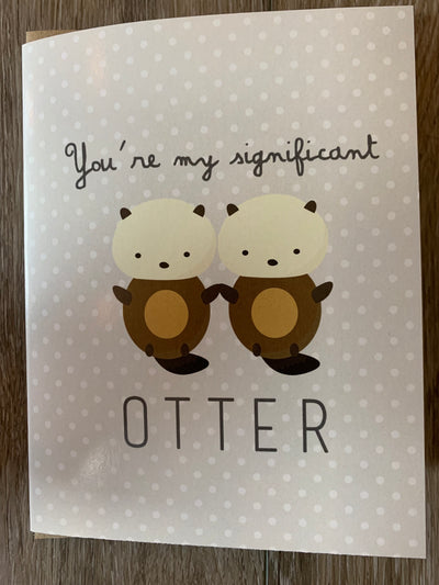Love/Friend- Otter Card