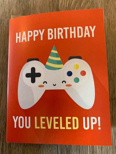 Birthday- Gamer Card