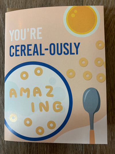 Love/ Friend -Cereal Card