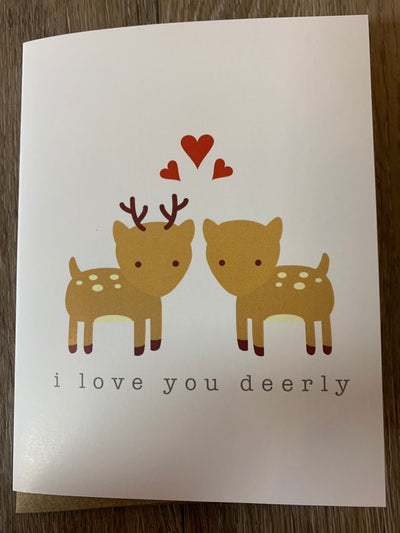 Love/Friend- Deer Card