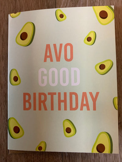 Birthday- Avocado Card