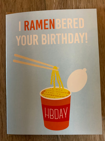 Birthday- Ramen Card