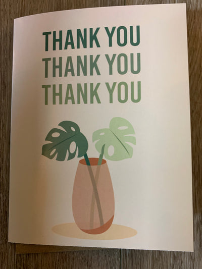 Thank you- Monstera Card
