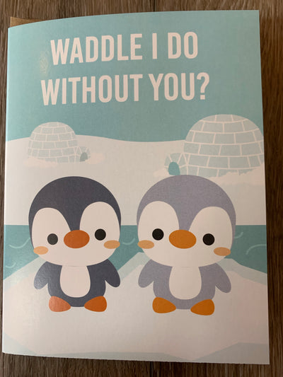 Love/Friend- Penguin Card